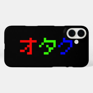 OTAKU 8 Bit Pixel Japanese Katakana iPhone 16 Plus Case