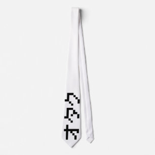 OTAKU 8 Bit Pixel Japanese Katakana Tie