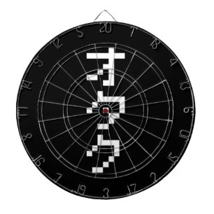 OTAKU 8 Bit Pixel Japanese Katakana Vertical Dartboard