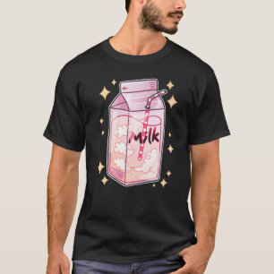 Otaku Aesthetic Retro 90s Egirl Eboy Milk Shake Ca T-Shirt