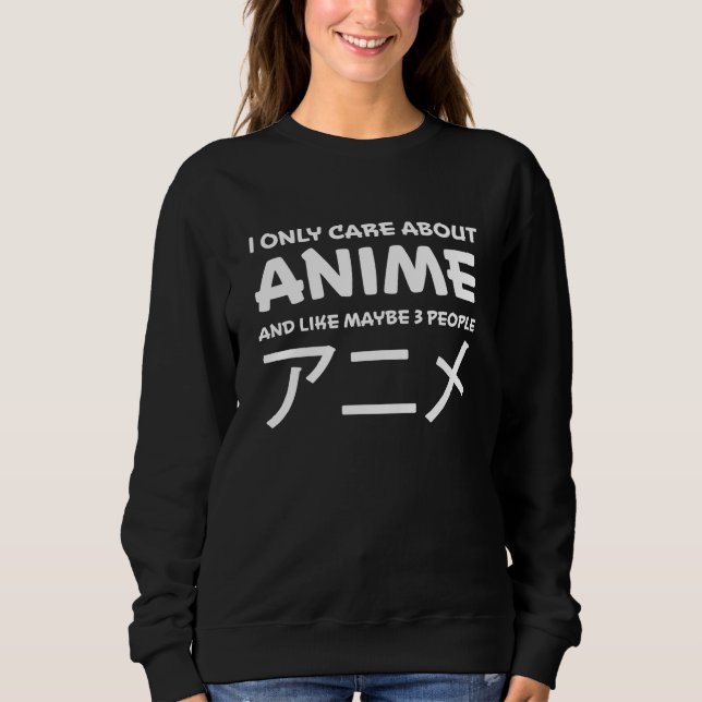 Otaku Anime Girl Manga Cosplay Ramen Japanese Gift Sweatshirt (Front)