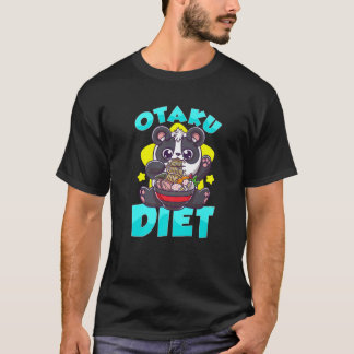 Otaku Diet Cute Kawaii Anime Panda Eating Ramen T-Shirt