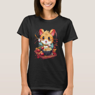 Otaku Hamster Eat Japanese Food Ramen Noodles 2 T-Shirt