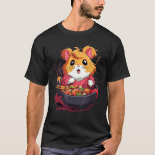 Otaku Hamster Eat Japanese Food Ramen Noodles 2 T-Shirt
