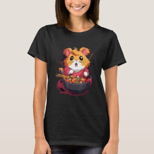 Otaku Hamster Eat Japanese Food Ramen Noodles 2 T-Shirt
