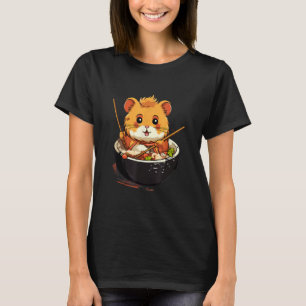 Otaku Hamster Eat Japanese Food Ramen Noodles 3 T-Shirt