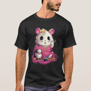 Otaku Hamster Eat Japanese Food Ramen Noodles 8 T-Shirt