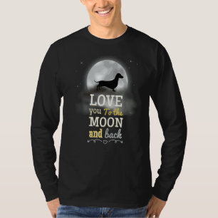 Otaku Huskie Dog Love To The Moon T-Shirt