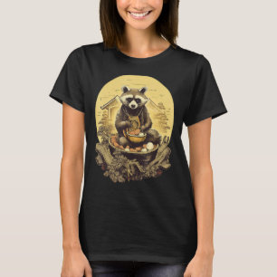 Otaku Racoon Eat Japanese Food Ramen Noodles 1 T-Shirt