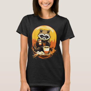 Otaku Racoon Eat Japanese Food Ramen Noodles 2 T-Shirt