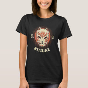 Otaku's Kitsune Mask Japanese Fox Traditional Japa T-Shirt