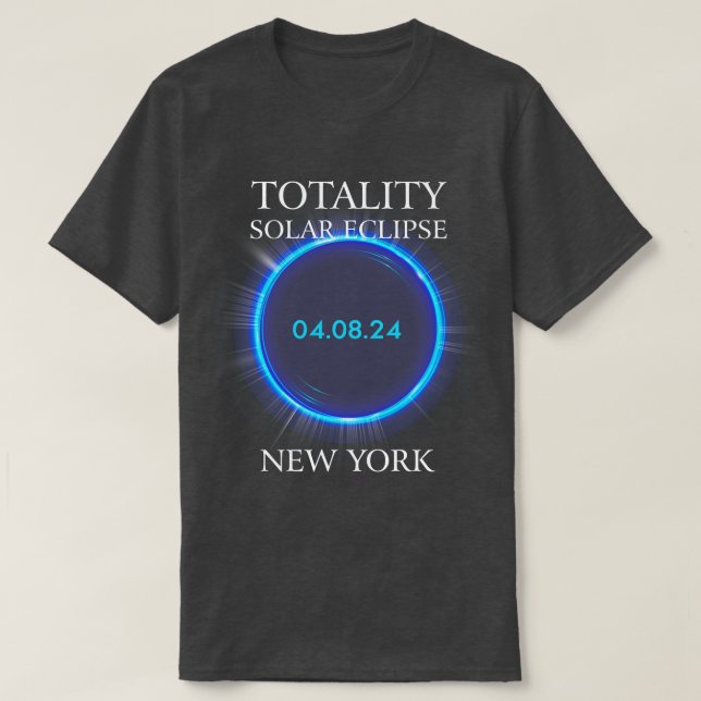otal Solar Eclipse 2024 New York 04  T-Shirt (Design Front)