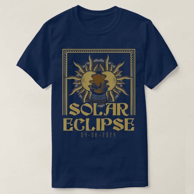 otal Solar Eclipse 2024 otality  T-Shirt (Design Front)