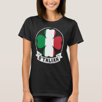 O'Talian Saint Patrick With Irish & Italia Flag on