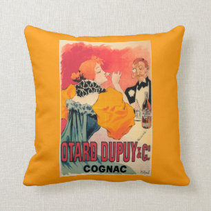 Otard-Dupuy & CO. Cognac Promotional Poster Cushion