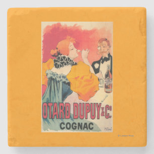 Otard-Dupuy & CO. Cognac Promotional Poster Stone Coaster