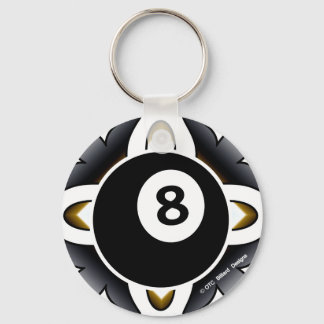 OTC Billiards 8 Ball Deco Key Ring