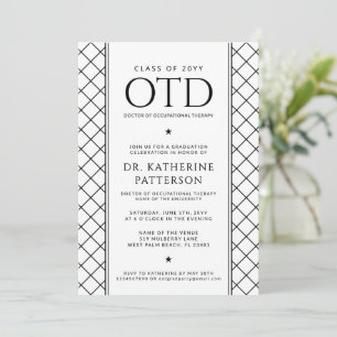 OTD Doctor of Occupational Therapy Graduation Invitation