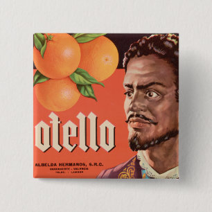 Otello Orange Label 15 Cm Square Badge