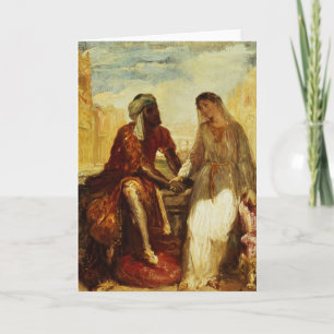 Othello and Desdemona in Venice, 1850 Card