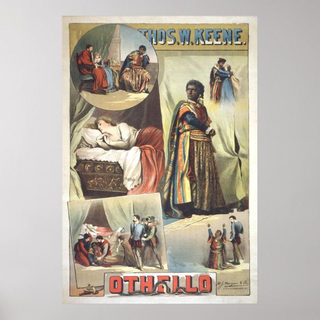 Othello Original 1884 Poster (Front)