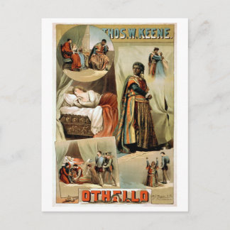 Othello Vintage Theatre Poster Postcard