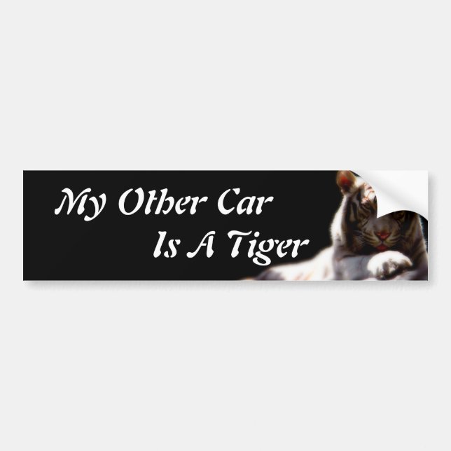 Other Car is a Tiger Sticker (Front)