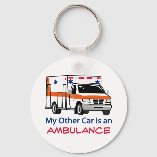 Other Car Is Ambulance Key Ring (Front)