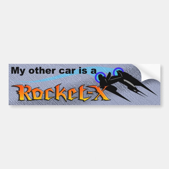 Other Car Rocket-X (Blue) Bumper Sticker (Front)