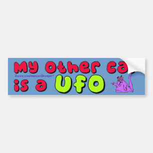 Other Car UFO Bumper Sticker