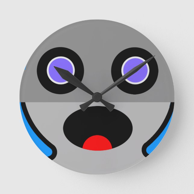 Other Dimension Dada Alien Manga Timekeeper Round Clock (Front)