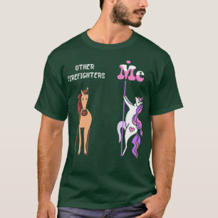 Other firefighters Me Tee Unicorn Firefighter Funn