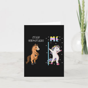 Other Godmother Me A Unicorn Dancing Godparents Da Card