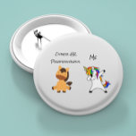 Other HR Professionals Human Resources Unicorn 10 Cm Round Badge<br><div class="desc">This design was created though digital art. It may be personalized in the area provided or customizing by choosing the click to customize further option and changing the name, initials or words. You may also change the text color and style or delete the text for an image only design. Contact...</div>