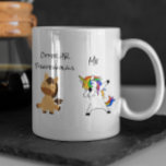 Other HR Professionals Me Unicorn Human Resources Coffee Mug<br><div class="desc">This design was created though digital art. It may be personalised in the area provide or customising by choosing the click to customise further option and changing the name, initials or words. You may also change the text colour and style or delete the text for an image only design. Contact...</div>
