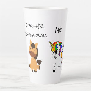 Other HR Professionals Me Unicorn Human Resources Latte Mug