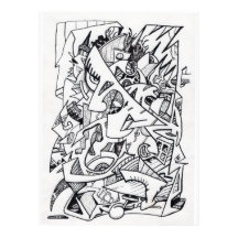 Other Planes of Here, ink drawing 