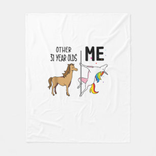 Other Unicorn 31 Year Olds Birthday And Me Gift Fo Fleece Blanket