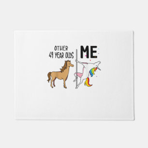 Other Unicorn 49 Year Olds Birthday And Me Gift Fo Doormat