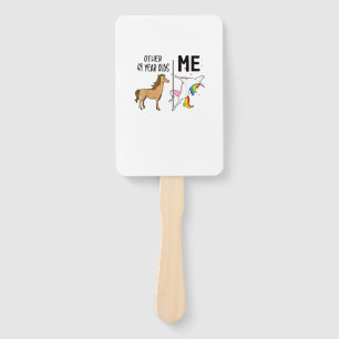 Other Unicorn 49 Year Olds Birthday And Me Gift Fo Hand Fan