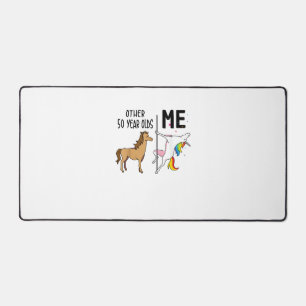 Other Unicorn 50 Year Olds Birthday And Me Gift Fo Desk Mat