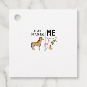 Other Unicorn 50 Year Olds Birthday And Me Gift Fo Favour Tags