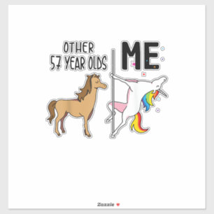 Other Unicorn 57 Year Olds Birthday And Me Gift Fo