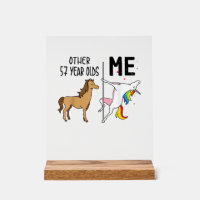 Other Unicorn 57 Year Olds Birthday And Me Gift Fo