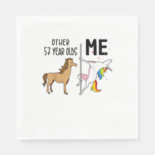 Other Unicorn 57 Year Olds Birthday And Me Gift Fo Napkin