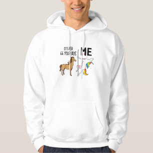 Other Unicorn 66 Year Olds Birthday And Me Gift Fo Hoodie