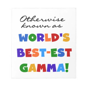 Otherwise Know Best-est Gamma Gifts Notepad