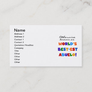 Otherwise Known as Best-est Abuelo Gifts Business Card