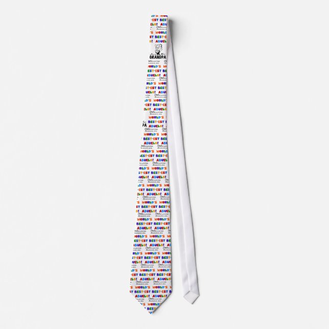 Otherwise Known as Best-est Abuelo Gifts Tie (Front)