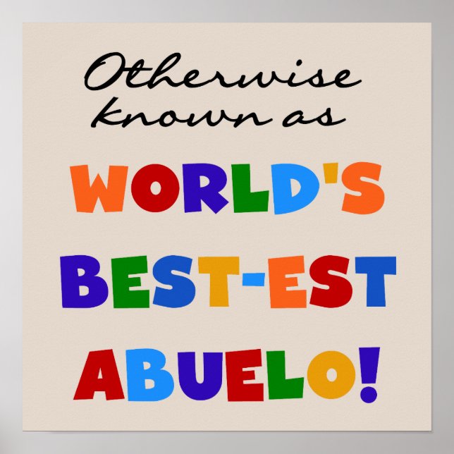 Otherwise Known As Best-est Abuelo Poster (Front)